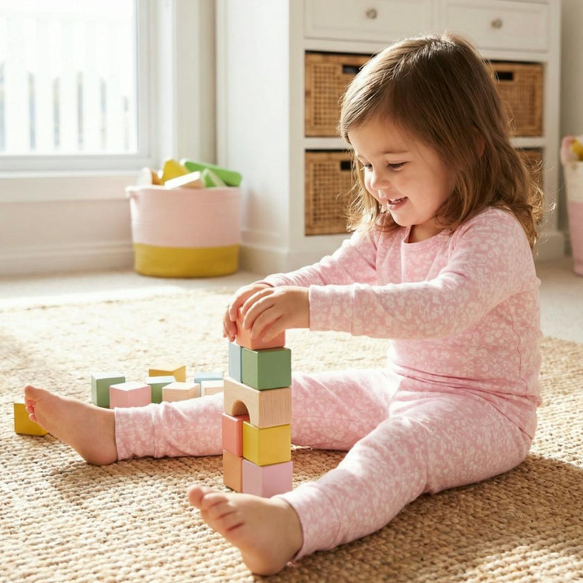 Petite Fleur Bamboo Toddler Pajama Set