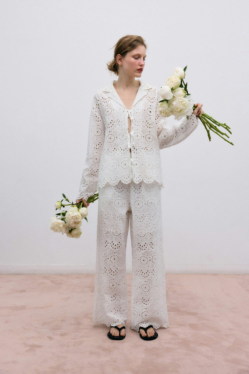 Jara Woman Pant Ecru