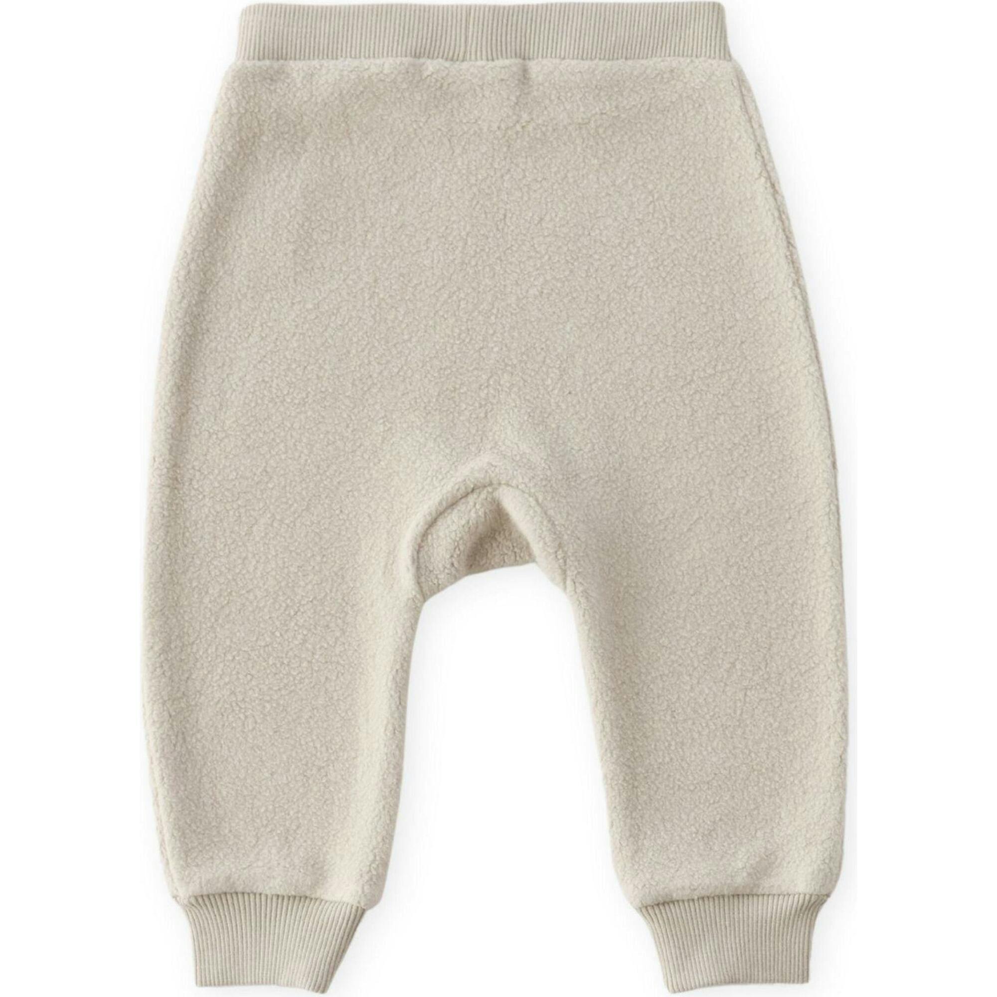 Teddy Fleece Harem Pant, Natural