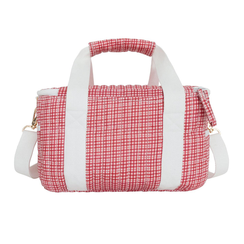 Poppy Gingham Coated Cooler Bag