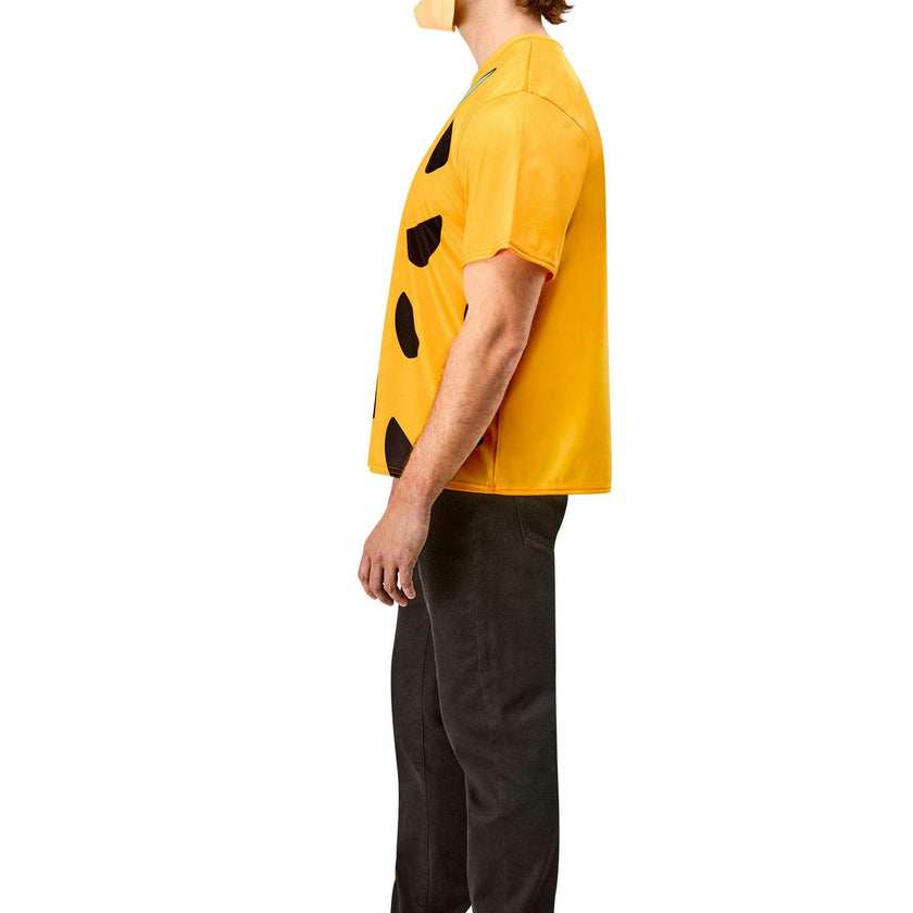 Men's The Flintstones Ben Cooper Fred Flintstone T-Shirt and Half Mask