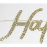 Gold Happy Birthday Garland Set