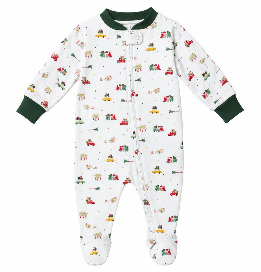 Blaise Zip Footie - Bringing Home Christmas