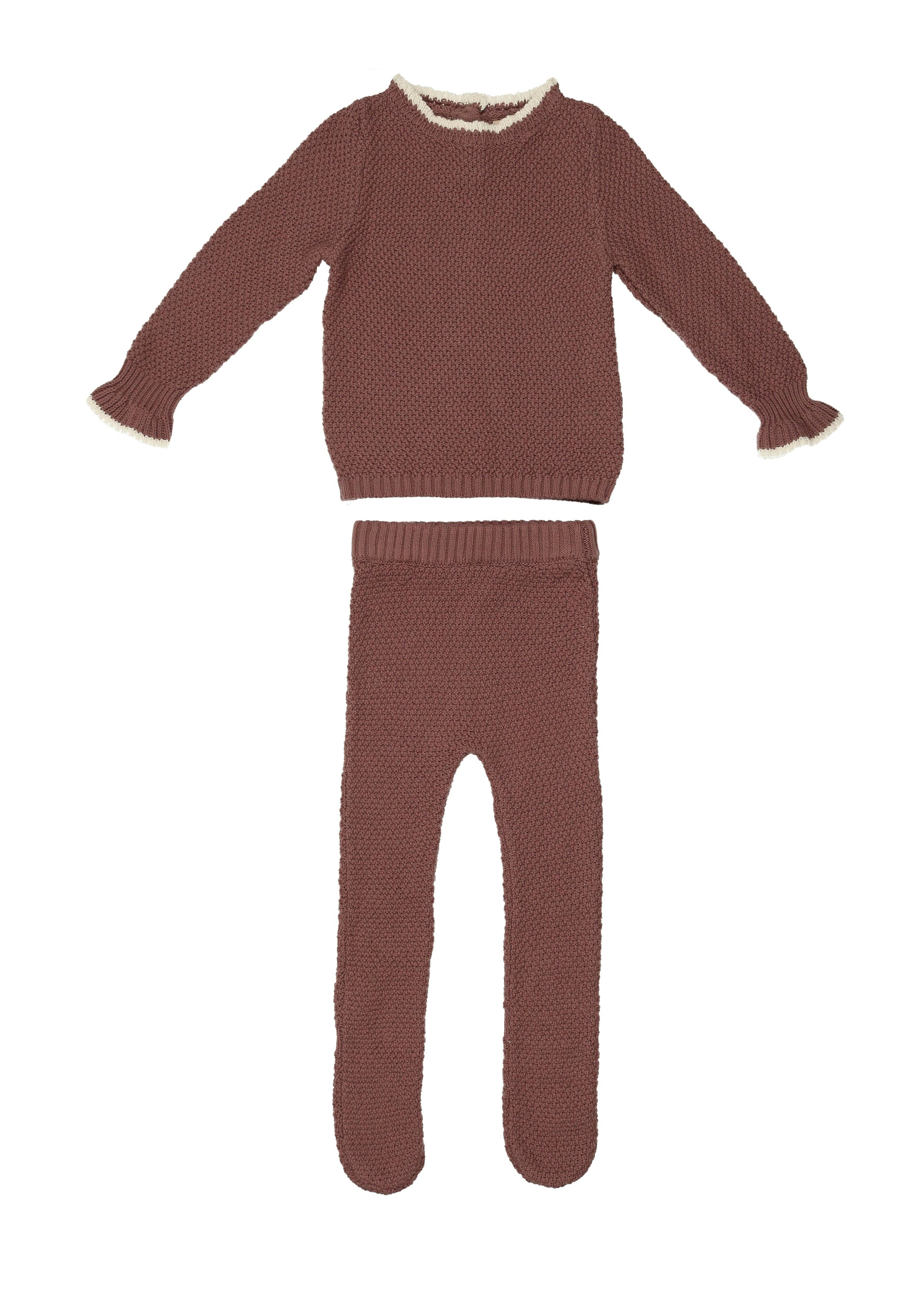 Classy Cuff Sweater & Pant 2-Piece Set