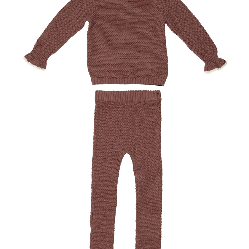 Classy Cuff Sweater & Pant 2-Piece Set