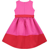Florence Bow Satin Girls Party Dress