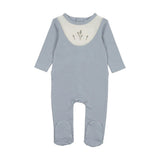 Embroidered Bib Footie and Beanie Set