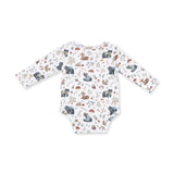 Southern Woodland Animals Green - Long Sleeve Bodysuit
