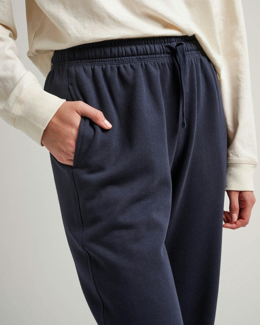 Womens Recycled Fleece Classic Sweatpant - Recycled Fleece - Blue Nights