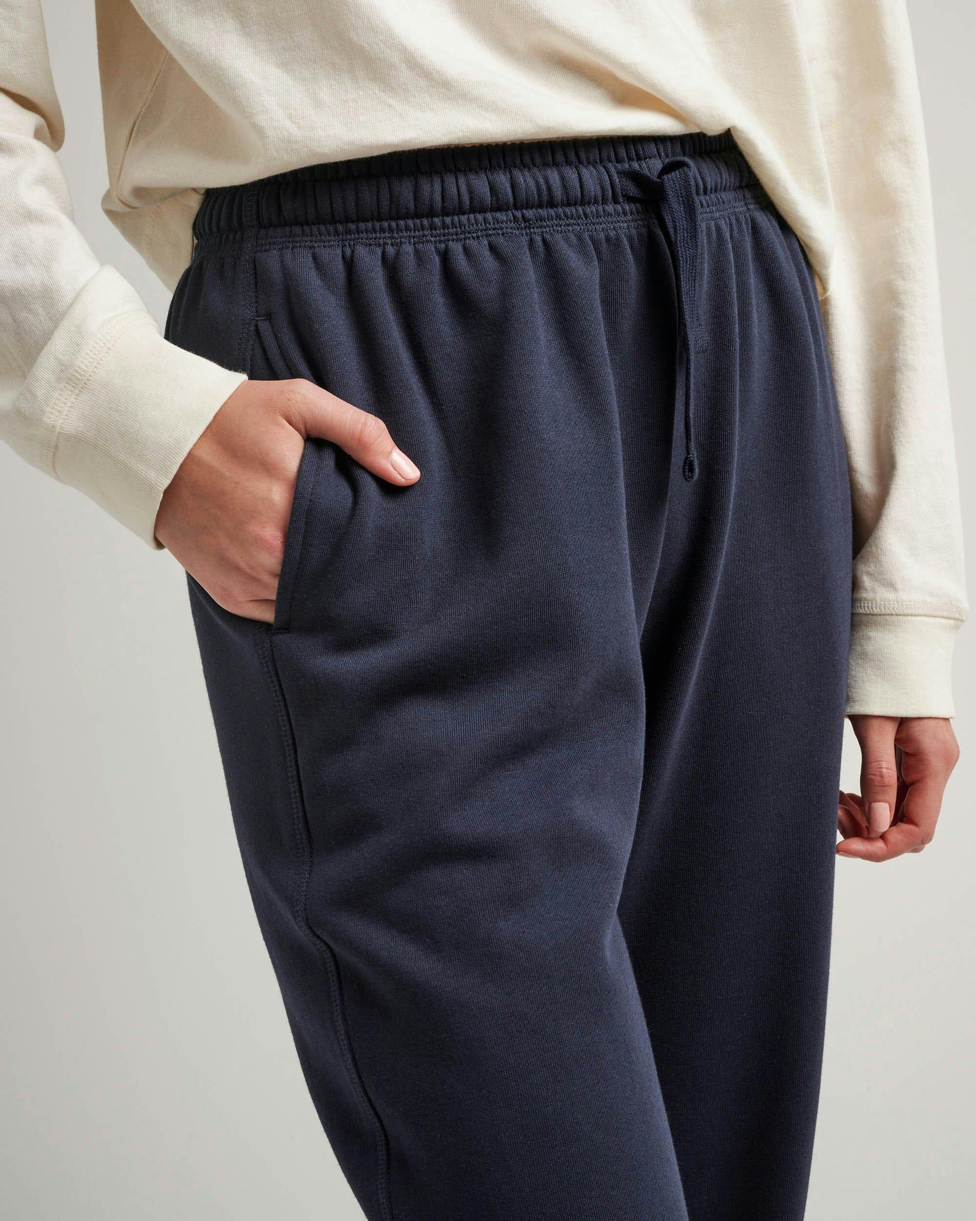 Womens Recycled Fleece Classic Sweatpant - Recycled Fleece - Blue Nights