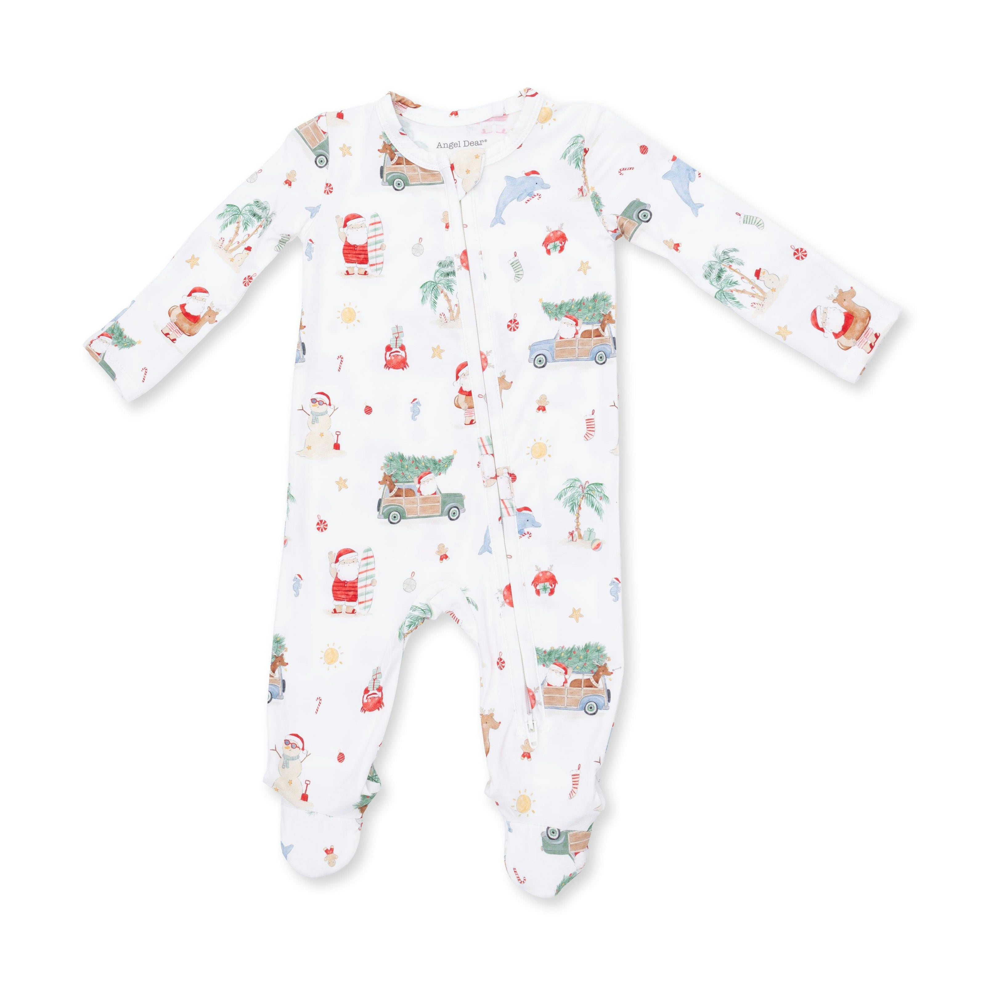 Beach Christmas - 2 Way Zipper Footie