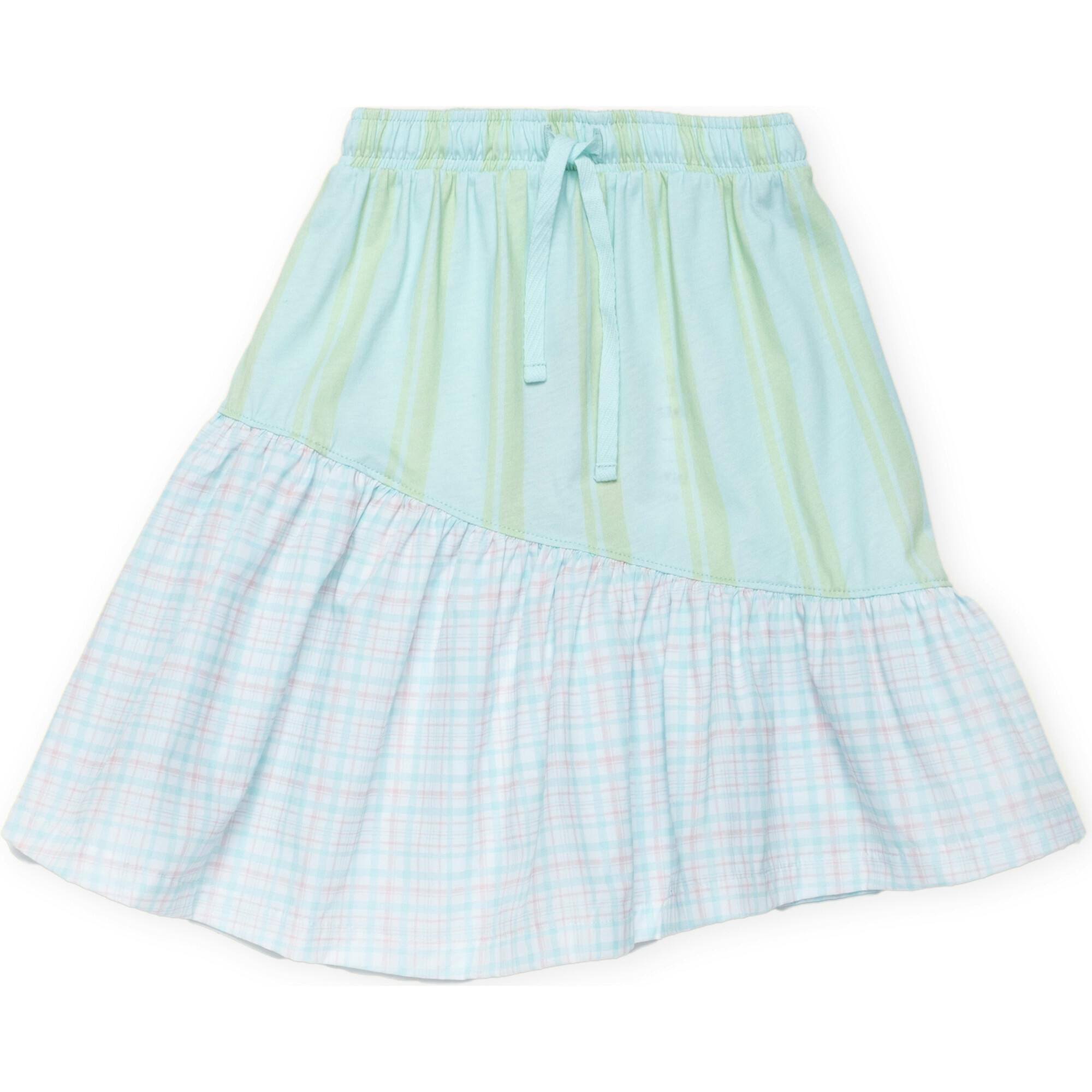 Organic Soccer Skirt in Pistachio Stripe