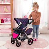 Bayer Design Dolls: Twin Star Stroller - Blue