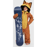 Foxdo Adjustable Hood Waterproof Zipper Snowsuit, Brown