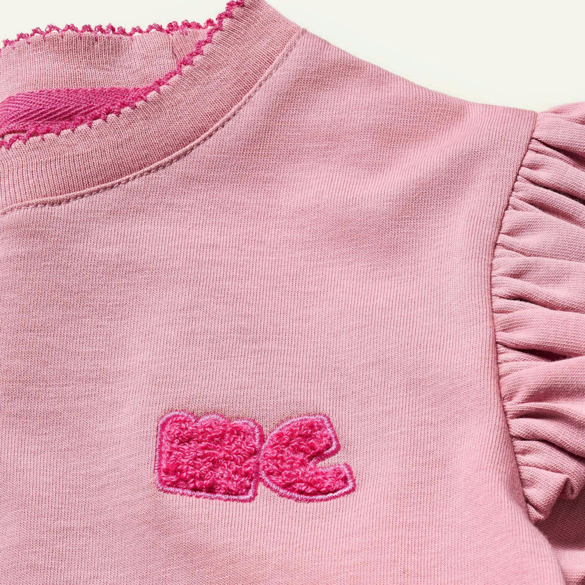 Recycled Cotton Mc Ruffled T-Shirt