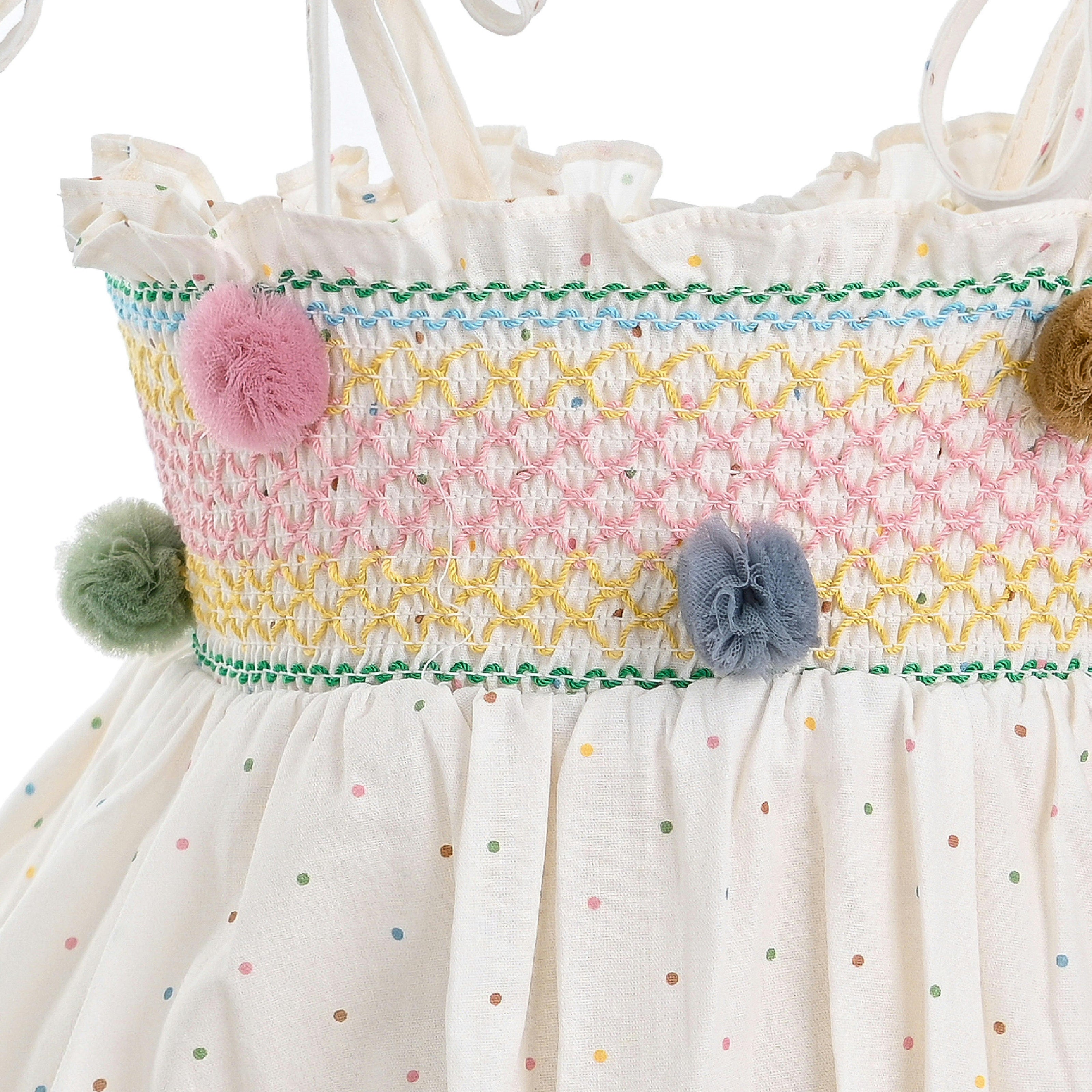 Pink Pom-Pom Skirt Set