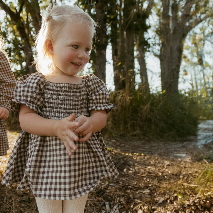 Organic Smocked Dress W/ Bloomers