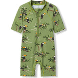 Zipper Shortall Swimsuit