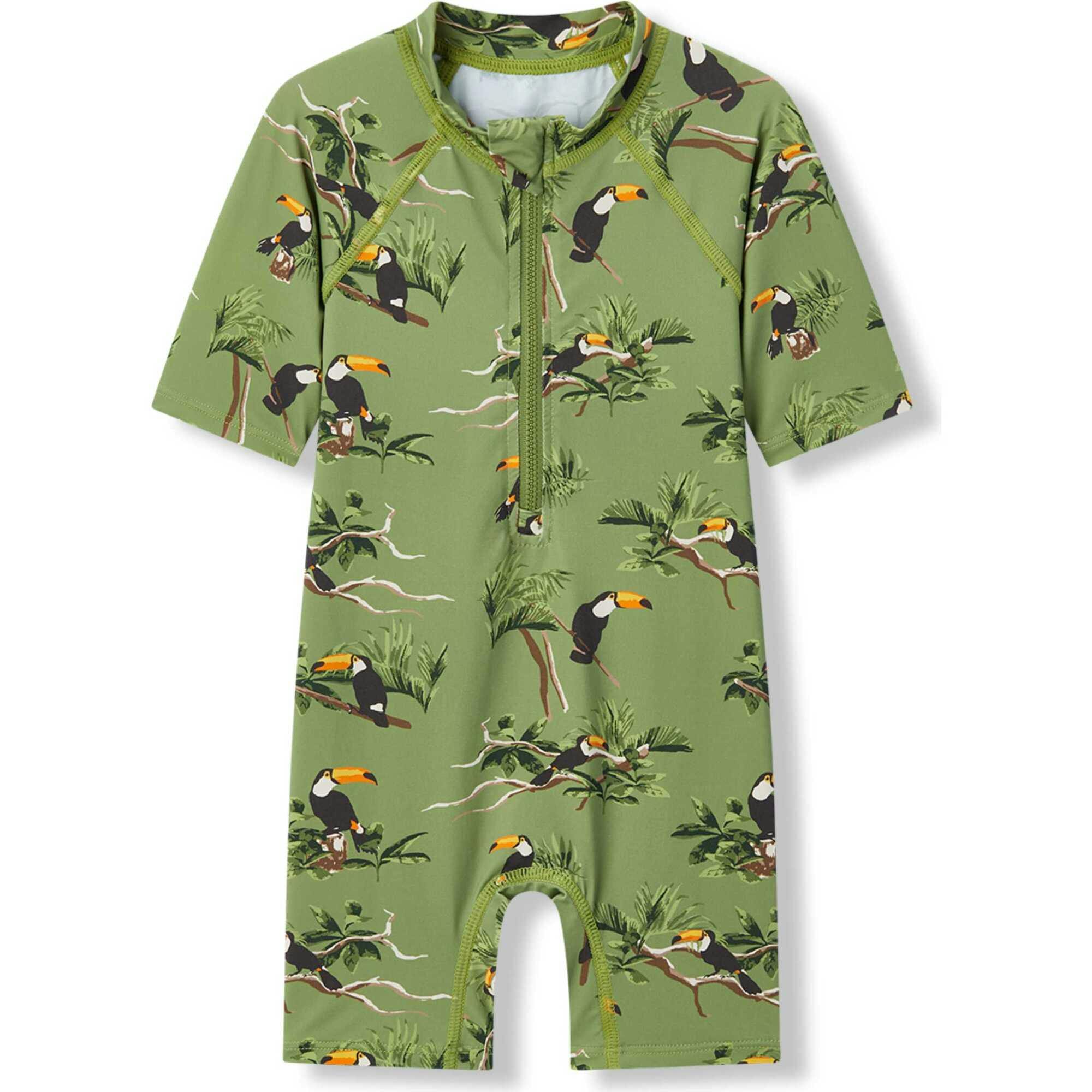 Zipper Shortall Swimsuit