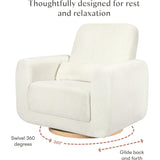 Tuba Extra Wide Swivel Glider