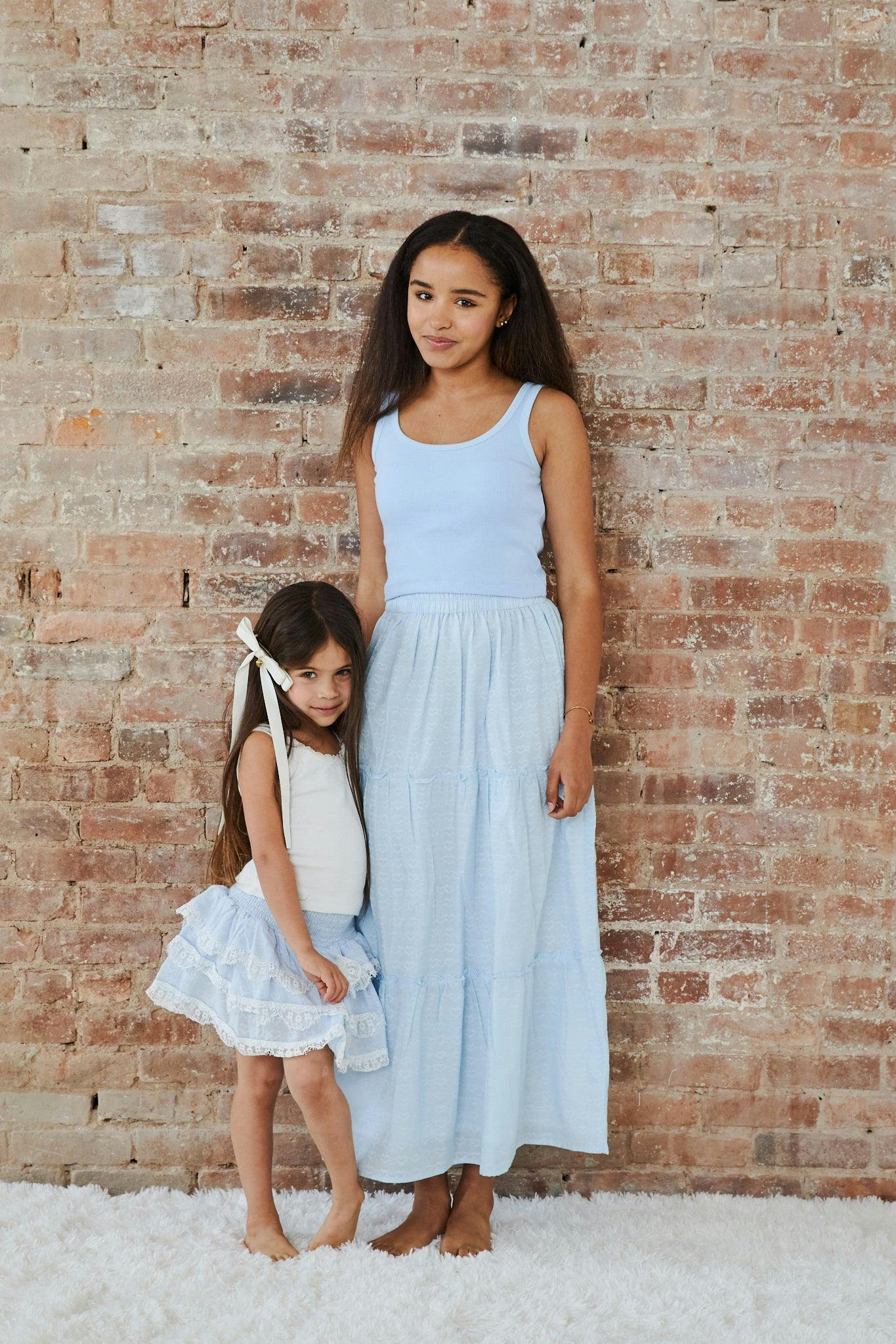 Bella Pastel Blue Heart Maxi