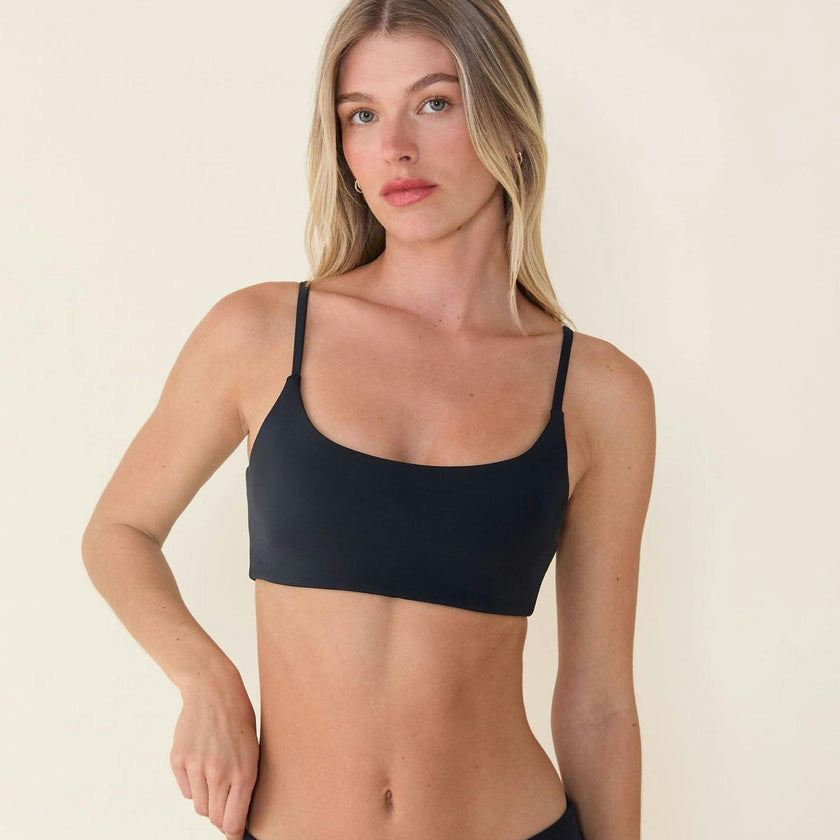 The Maui Bikini Top - Eco Nylon - Black