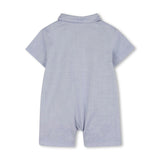 Light Blue Romper & Hat Set