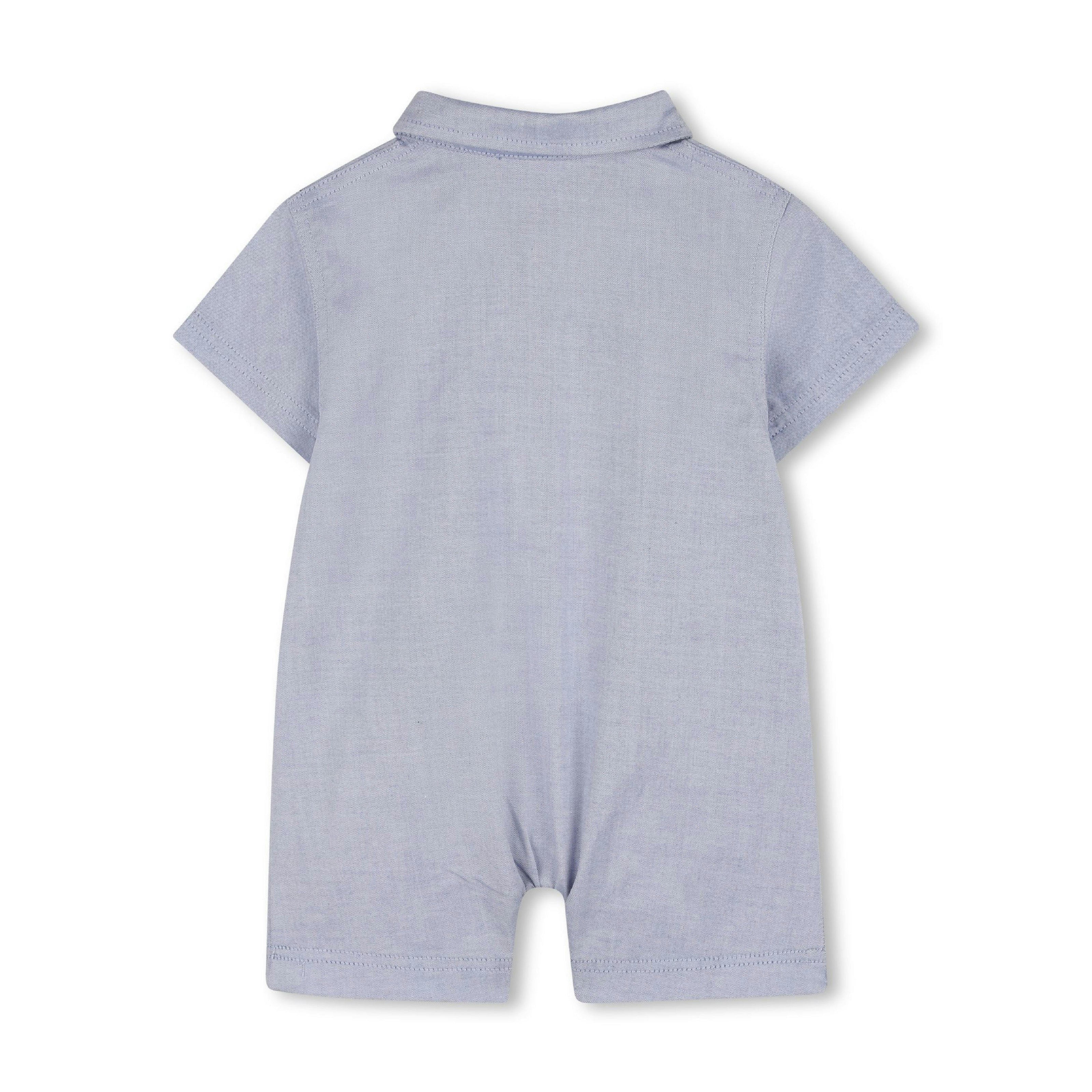 Light Blue Romper & Hat Set