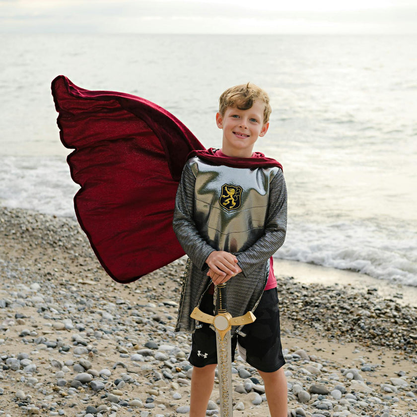 Silver Knight Tunic with Cape