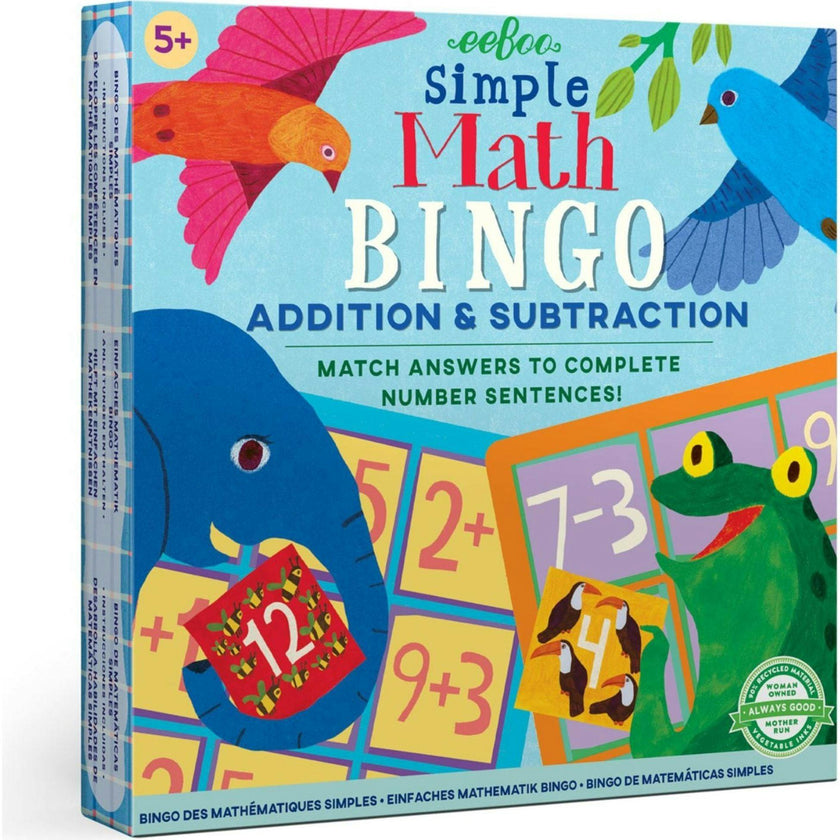 : Simple Math Bingo Game