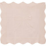 Bow Print Blanket Blue Mist