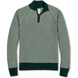 Men's Organic Half Zip Ski Pullover Sweater, Green