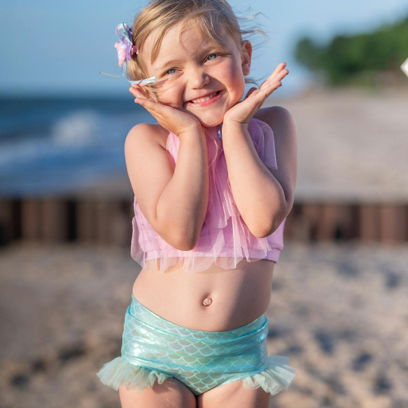 Pink Mermaid Swim Suit