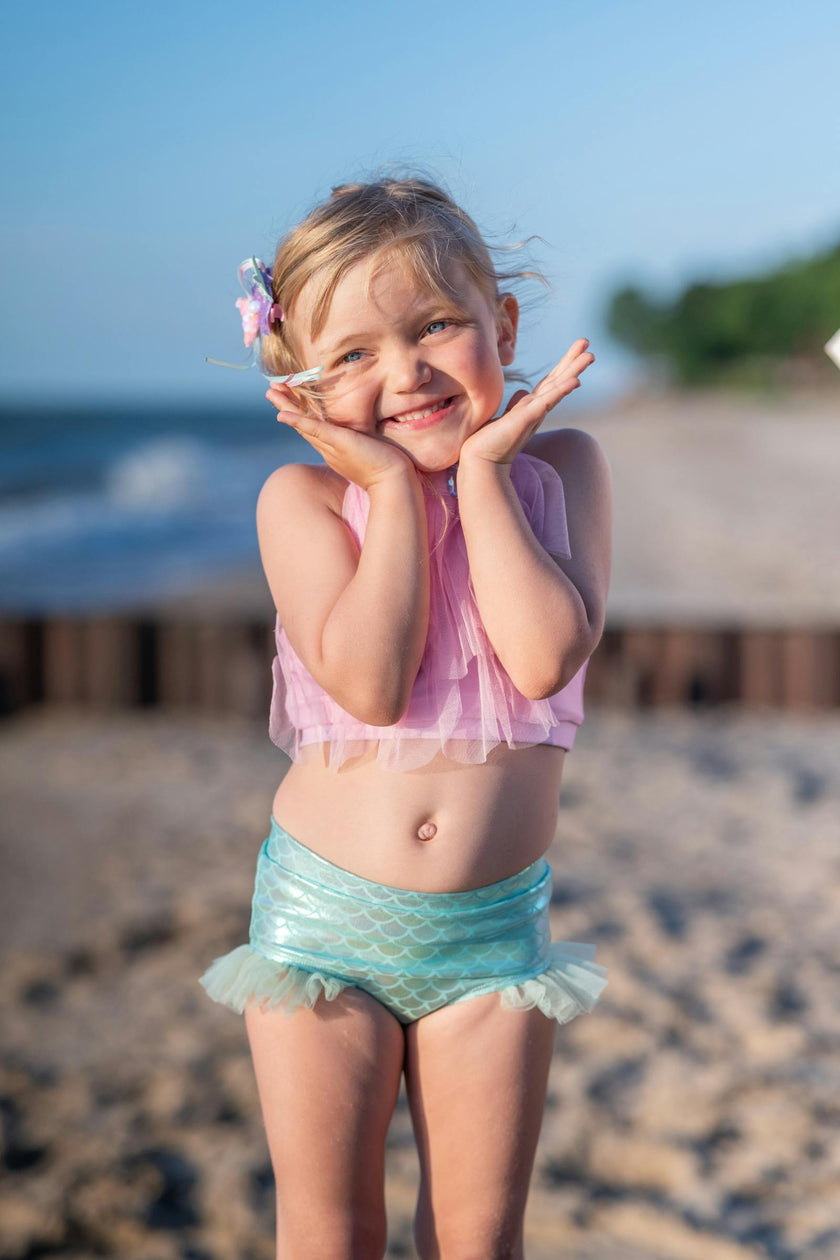 Pink Mermaid Swim Suit