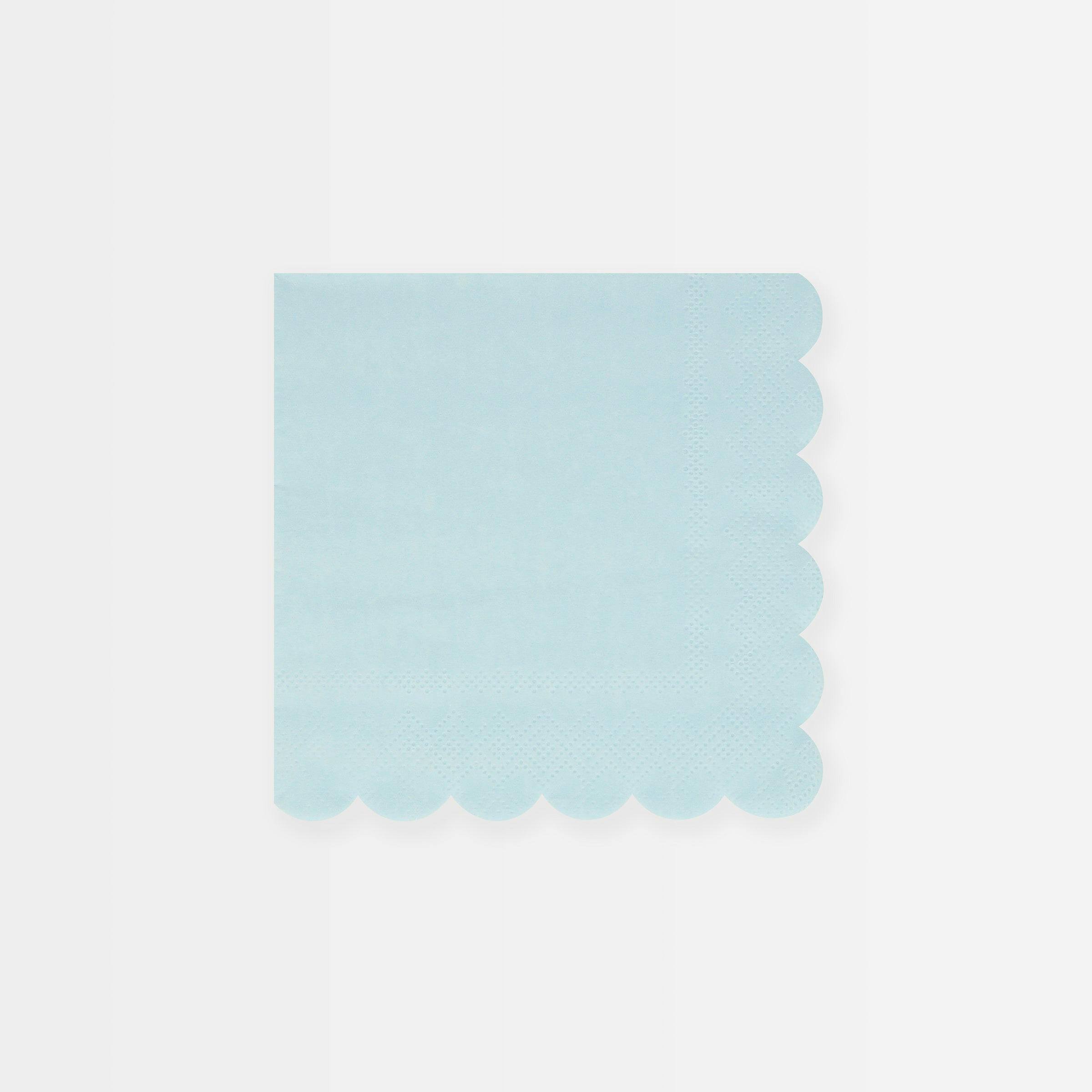 Summer Sky Blue Small Napkins