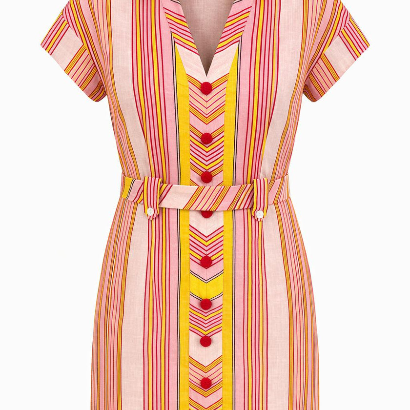 Chris Candy Stripe Mini Dress