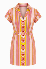 Chris Candy Stripe Mini Dress