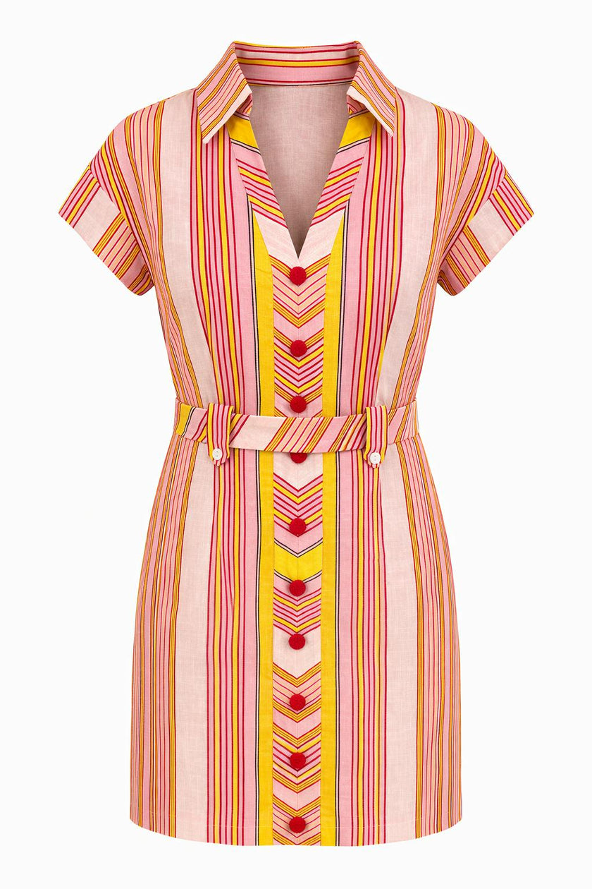 Chris Candy Stripe Mini Dress