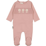 Smocked Floral Footie