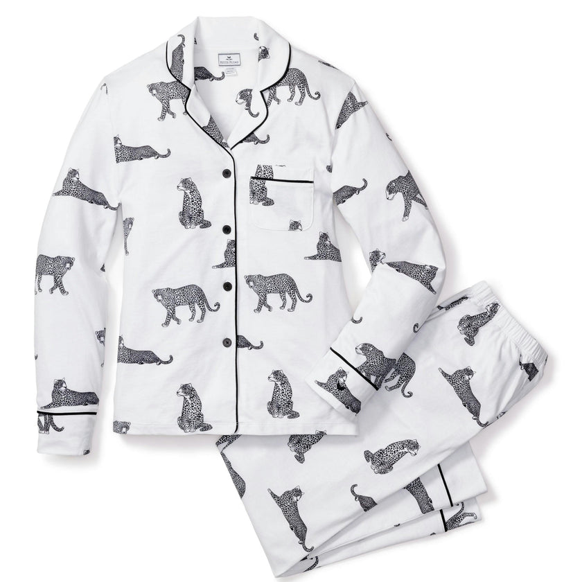 Women's Pima Pajama Set in Panthère de Paris