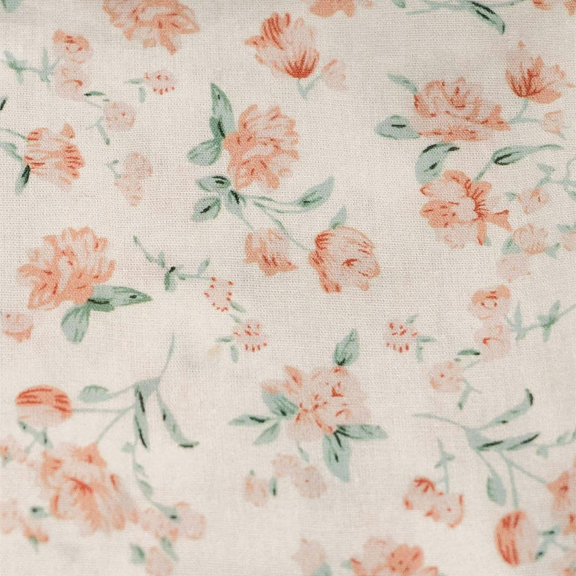 Sorrento Bloom Timeless Floral Ruffle Zipper Pouch