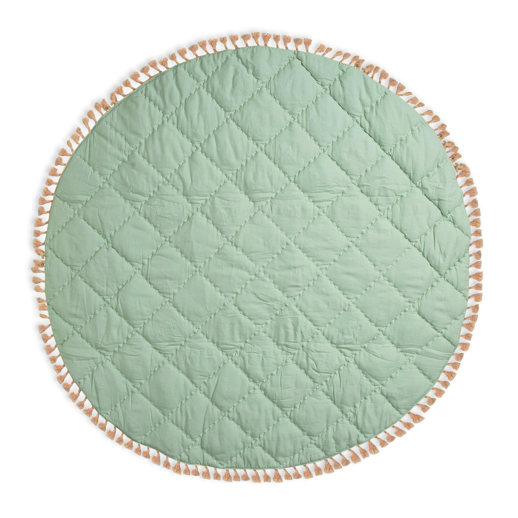 Parker Pink Floral Cotton Quilted Baby Play Mat