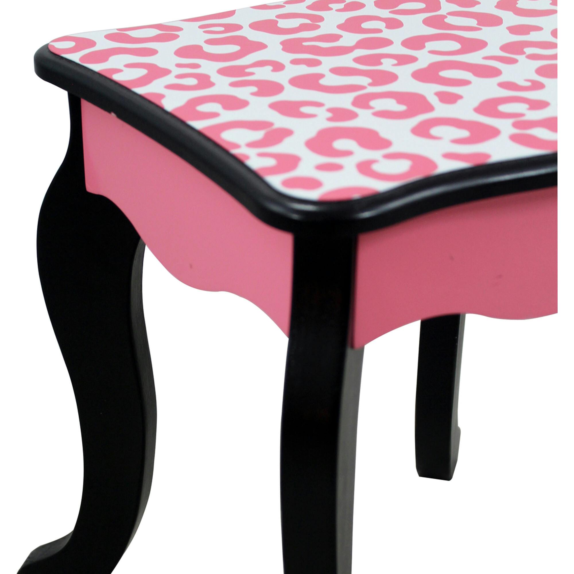 Teamson Kids Wooden Leopard 2-pc. Vanity Set