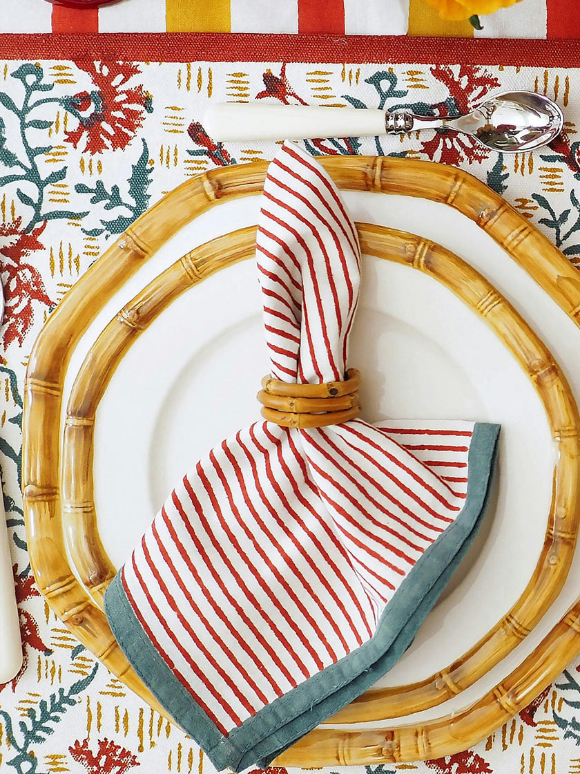 Block-Printed Table Napkins