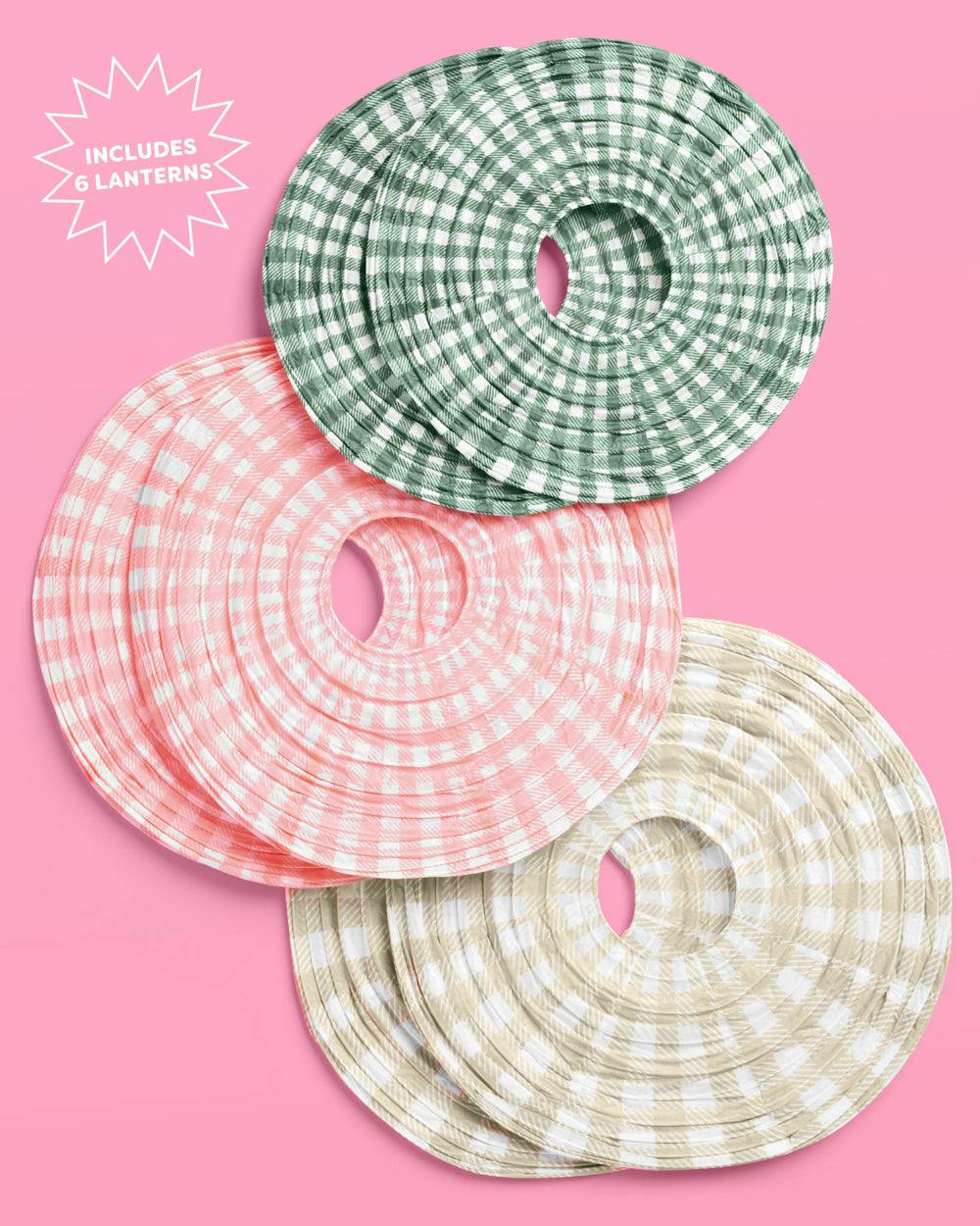Camp Lantern Set - 6 paper lanterns