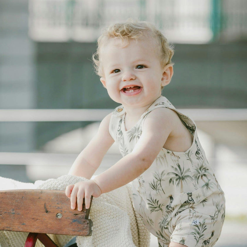 Organic Cotton Jersey Romper