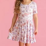 Erica Ruffled Twirl Dress