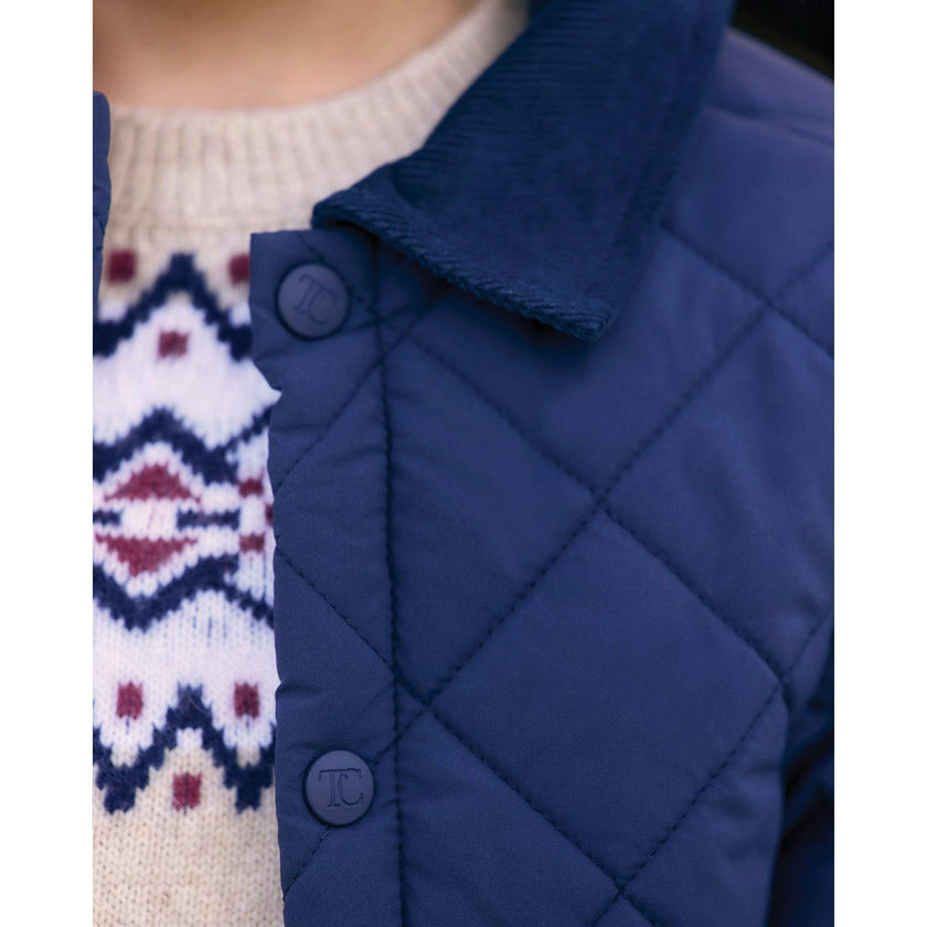 TARTINE ET CHOCOLAT Quilted Jacket - Marine