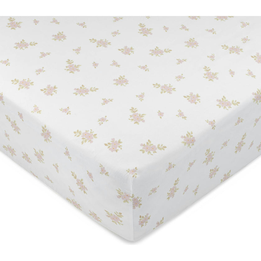 Jardin Floral Print Crib Sheet