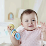 Hape: Rattling Rings Teether - Movable Teething & Rattle Shake Sensory Toy